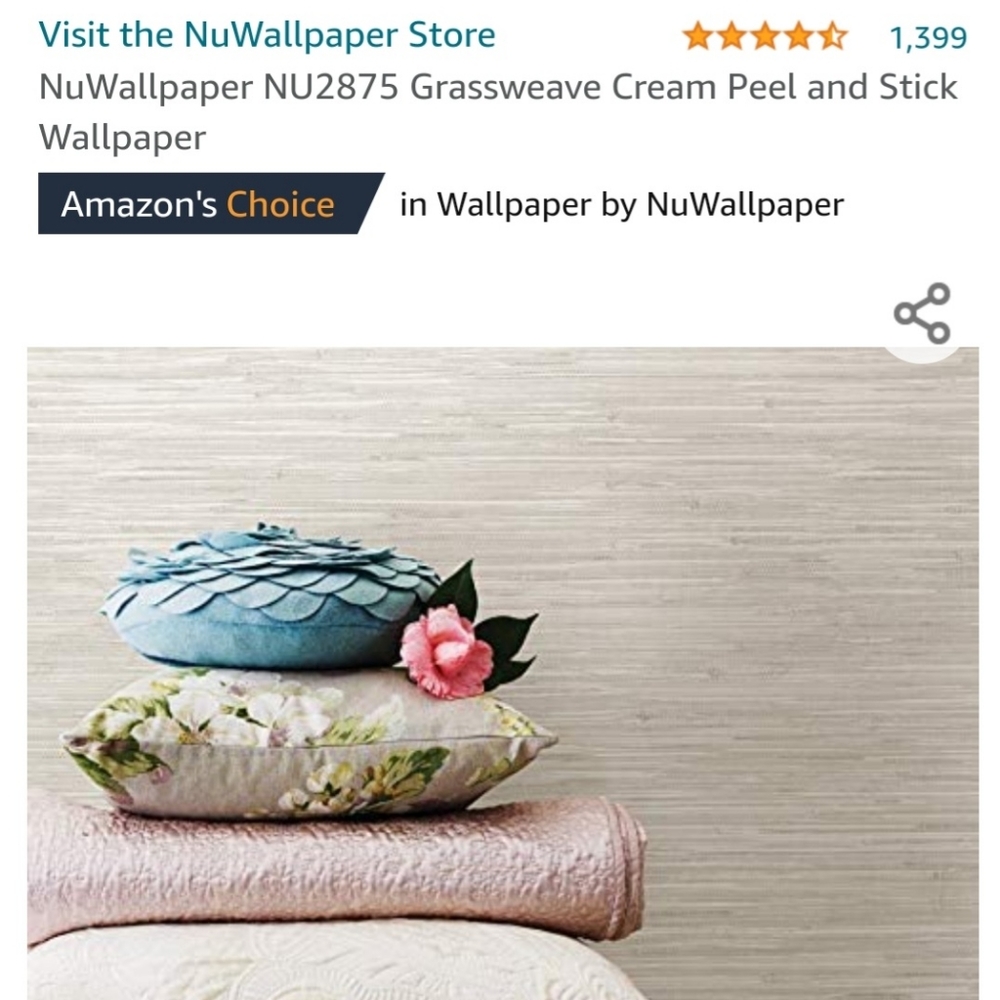NWT Peel & Stick Textured Wallpaper
